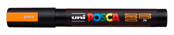 Uni-ball posca marker 1,8-2,5mm pc5m f.orang fluo orange, rundspitze - Uni-ball-pc5m-forang-4902778198063