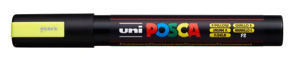 Uni-ball posca marker 1,8-2,5mm pc5m f.yello fluo gelb, rundspitze - Uni-ball-pc5m-fyello-4902778198056