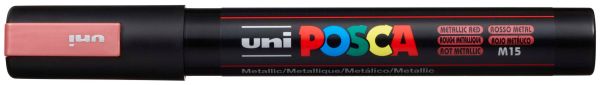 Uni-ball posca marker 1.8-2.5mm pc5m met. re met rot, rundspitze - Uni-ball-pc5m-met-re-4902778113561