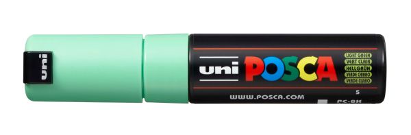 Uni-ball posca marker 8mm pc8k l.green hellgrün, keilspitze - Uni-ball-pc8k-lgreen-4902778916551