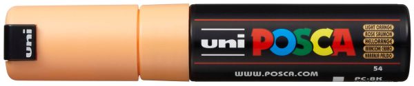 Uni-ball posca marker 8mm pc8kf.l.oran fluo hellorange, keilspitze - Uni-ball-pc8kfloran-4902778107607