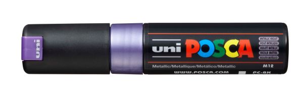 Uni-ball posca marker 8mm pc8kmet.viol met metal.violet,keilsp - Uni-ball-pc8kmetviol-4902778113677