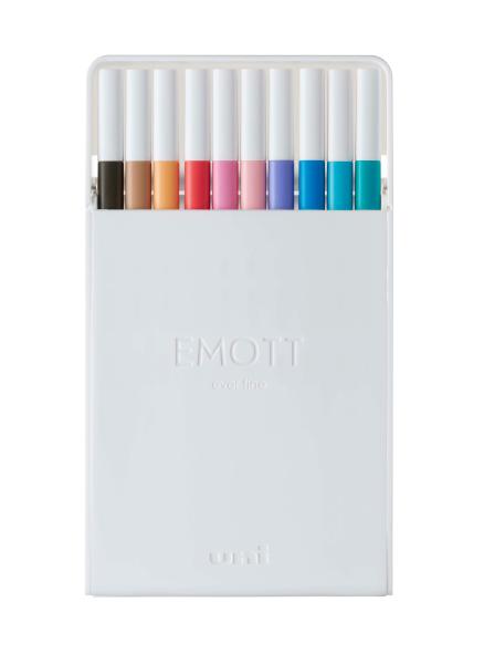 Uni-ball fineliner emott 0.4mm pem-sy_10c_no.2 soft pastel 10 stück - Uni-ball-pem-sy_10c_no2-4902778248379