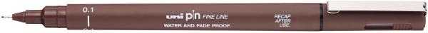 Uni-ball fineliner pin 0.1mm pin01-200(s) sepia sepia - Uni-ball-pin01-200s-sepia-4902778230770