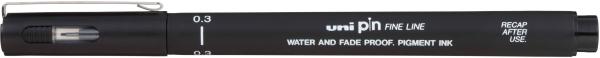 Uni-ball fineliner pin 0,3mm pin03200(s)b schwarz - Uni-ball-pin03200sb-4902778915325