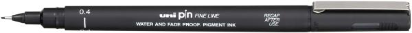 Uni-ball fineliner pin 0,4mm pin04200(s)b schwarz - Uni-ball-pin04200sb-4902778030783