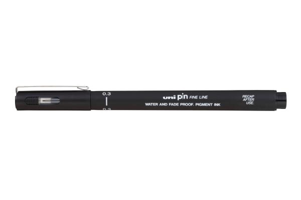 Uni-ball fineliner pin 0,8mm pin08200(s)b schwarz - Uni-ball-pin08200(s)b-4902778915448-02.jpg