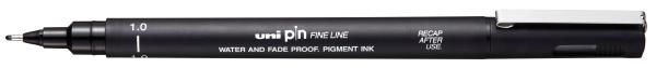 Uni-ball fineliner pin 1mm pin10-200(s) black schwarz - Uni-ball-pin10-200s-black-4902778254745