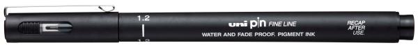 Uni-ball fineliner pin 1.2mm pin12-200(s) black schwarz - Uni-ball-pin12-200(s)-black-4902778254776-02.jpg