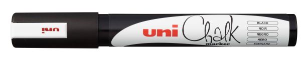 Uni-ball chalk marker 1.8-2.5mm pwe-5m black schwarz, rundspitze - Uni-ball-pwe-5m-black-4902778170212