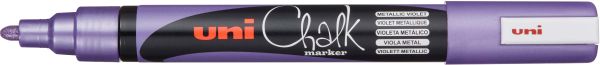 Uni-ball chalk marker 1.8-2.5mm pwe-5m metallic violet metallic violett - Uni-ball-pwe-5m-metallic-violet-4902778256442