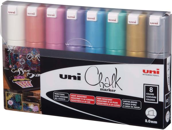 Uni-ball chalk marker 8mm pwe-8k metallic 8c 8 stück ass. - Uni-ball-pwe-8k-metallic-8c-4902778256466-02.jpg