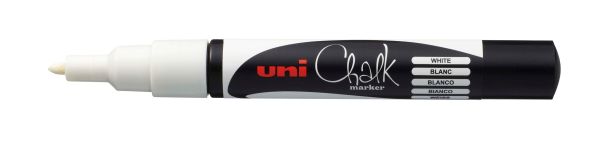 Uni-ball chalk-marker 0,9-1,3mm pwe3ms white weiss - Uni-ball-pwe3ms-white-4902778175422