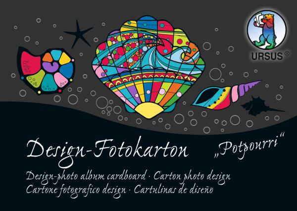 Ursus fotokarton-block potpourri a6 11456499se 300g,60 motive 60 blatt - Ursus-11456499se-4008525206743