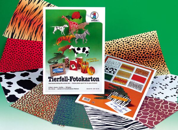 Ursus fotokarton 23x33cm 12910099 tiermotive ass. 9 blatt - Ursus-12910099-4008525600107