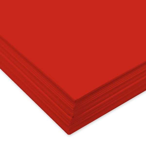 Ursus tonzeichenpapier a4 2174622 130g, rubinrot 100 blatt - Ursus-2174622-7612532004123