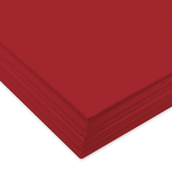 Ursus tonzeichenpapier a4 2174625 130g, dunkelrot 100 blatt - Ursus-2174625-7612532004154