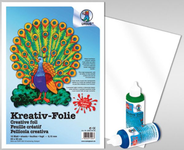 Ursus kreativfolie 33x46cm 22010000 transparent 10 stück - Ursus-22010000-4008525719274
