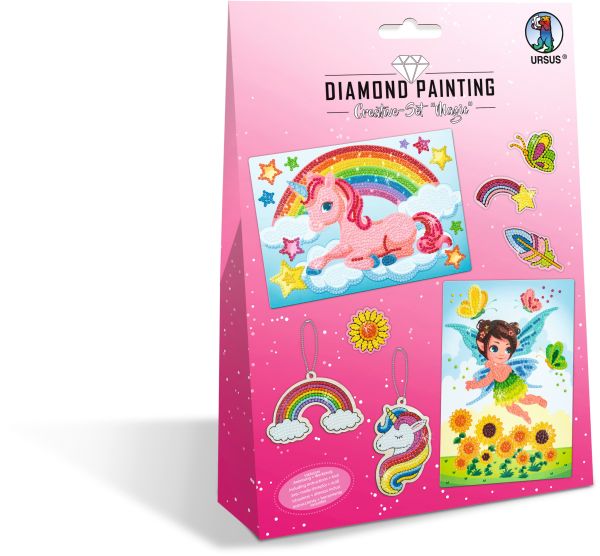 Ursus diamond sticker magic 43510001 2 karten, 2 anhänger - Ursus-43510001-4008525242864