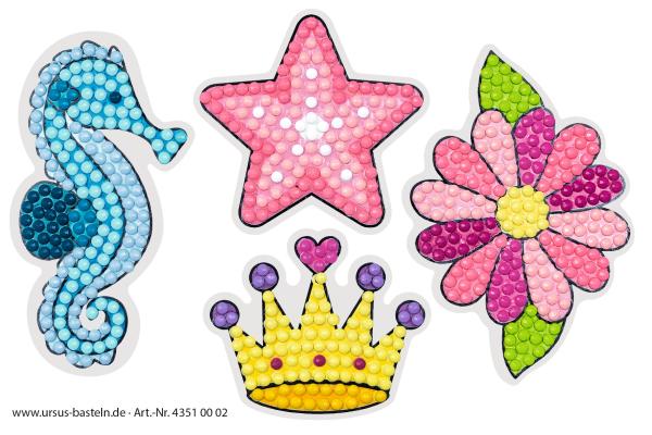 Ursus diamond sticker princess 43510002 2 karten, 2 anhänger - Ursus-43510002-4008525242871-05.jpg