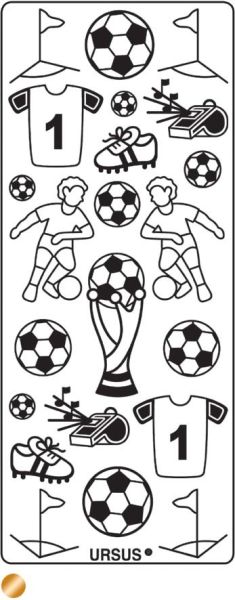 Ursus kreativ sticker 59120020 fussball silber - Ursus-59120020-4008525647119