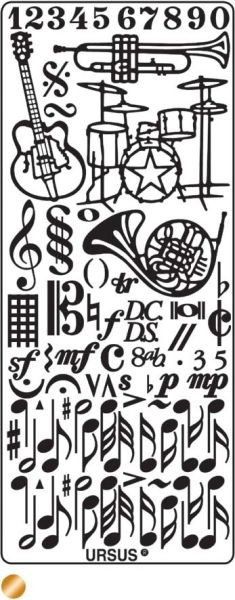 Ursus kreativ sticker 59120021 instrumente kupfer - Ursus-59120021-4008525647126