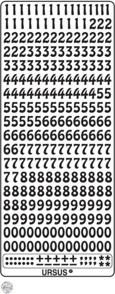 Ursus hologramm sticker 59210015 zahlen silber - Ursus-59210015-4008525647812