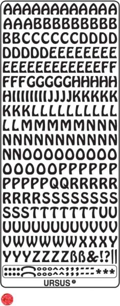 Ursus hologramm sticker 59220013 buchstaben, rot - Ursus-59220013-4008525648031