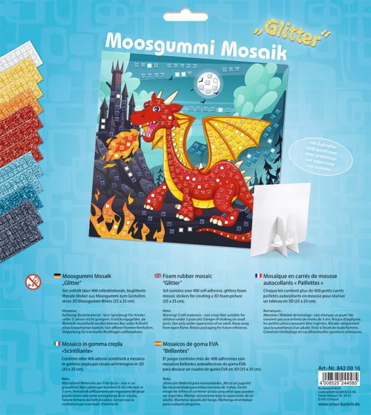 Ursus moosgummi mosaik 8420016 glitter drache 25x25cm - Ursus-8420016-4008525244585-02.jpg