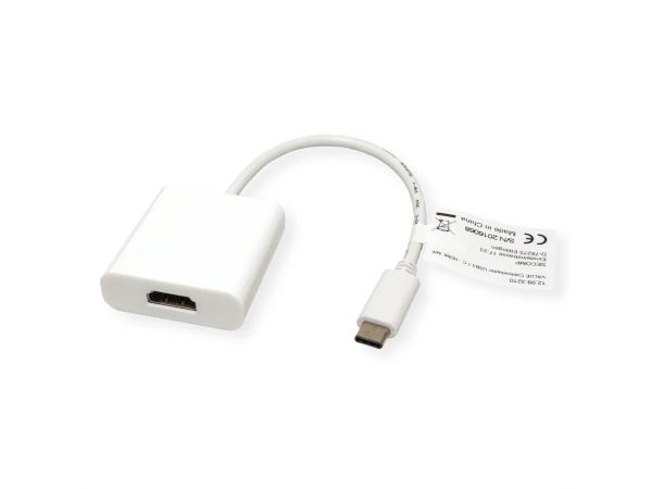 Value usb-c 3.1 - hdmi adapter 12.99.3210 white, st/bu, 2160p, 10cm - Value-12.99.3210-7611990150830-02.jpg