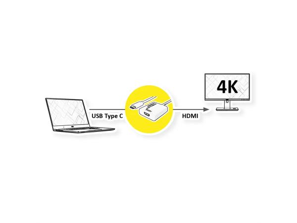 Value usb-c 3.1 - hdmi adapter 12.99.3210 white, st/bu, 2160p, 10cm - Value-12.99.3210-7611990150830-03.jpg