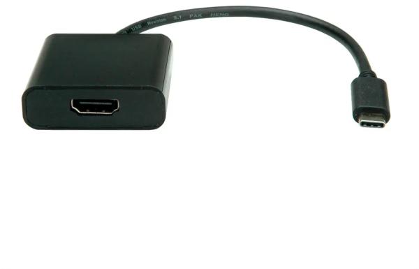 Value usb-c 3.1 - hdmi adapter 12.99.3211 black, st/bu, 2160p, 10cm - Value-12993211-7611990155699
