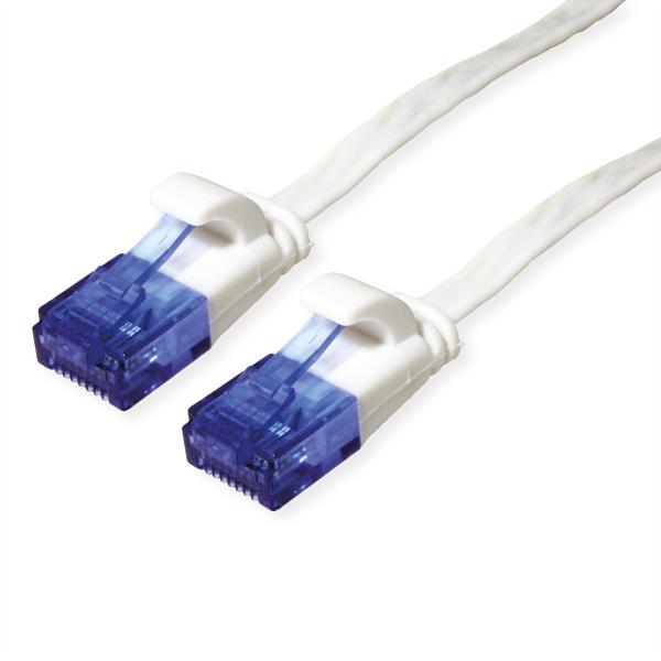 Value patchkabel flach, cat.6a utp 21.99.2060 white, halogenfrei 0.5m - Value-21992060-7630049622975