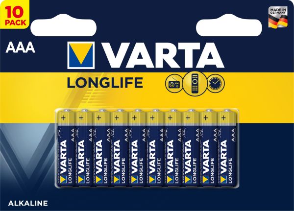 Varta batterie 4103101461 longlife, aaa/lr03, 10 stück - Varta-4103101461-4008496609314