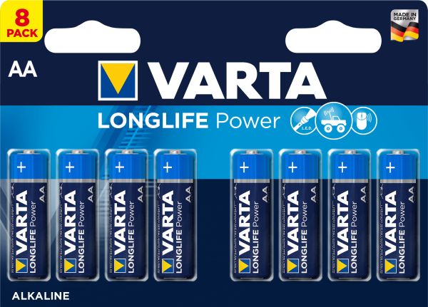 Varta batterie longlife power 4906121418 aa/lr06, 8 stück - Varta-4906121418-4008496559510