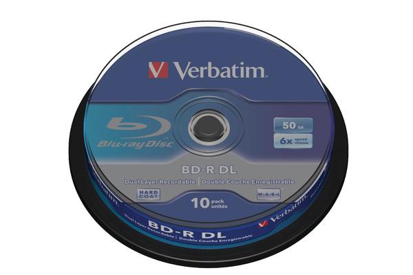 Verbatim bd-r spindle whi./blue 50gb 43746 6x dl scratchgrd+ 10 pcs - Verbatim-43746-0023942437468-04.jpg
