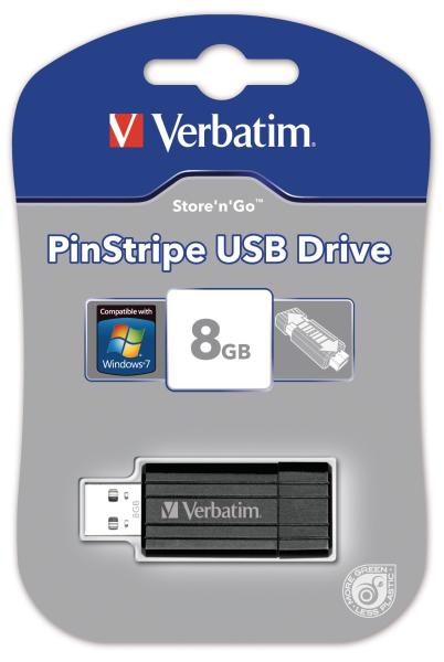 Verbatim usb-drive pin stripe 8gb 49062 black - Verbatim-49062-0023942490623-02.jpg