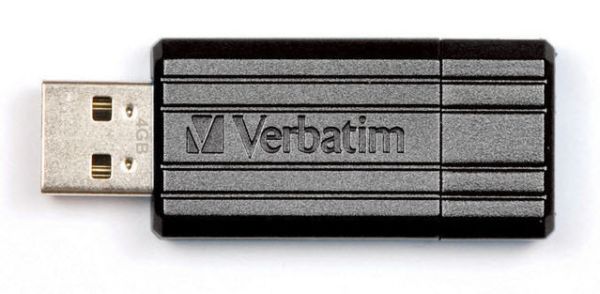 Verbatim usb-drive pin stripe 8gb 49062 black - Verbatim-49062-0023942490623