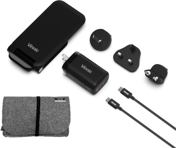 Vinnic trivor 3-in-1 vptk-31gtk global travel kit, black - Vinnic-vptk-31gtk-4898338015690-02.jpg