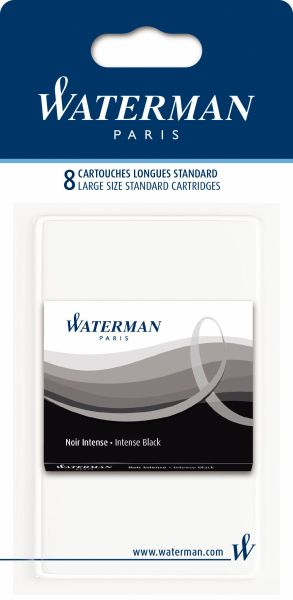 Waterman tintenpatrone s0712991 schwarz, 8 stück - Waterman-s0712991-3501170712993