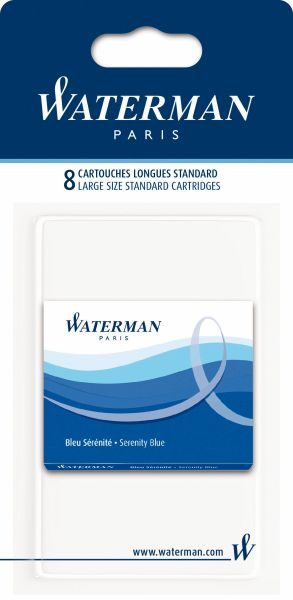 Waterman tintenpatrone s0713021 blau, 8 stück - Waterman-s0713021-3501170713020