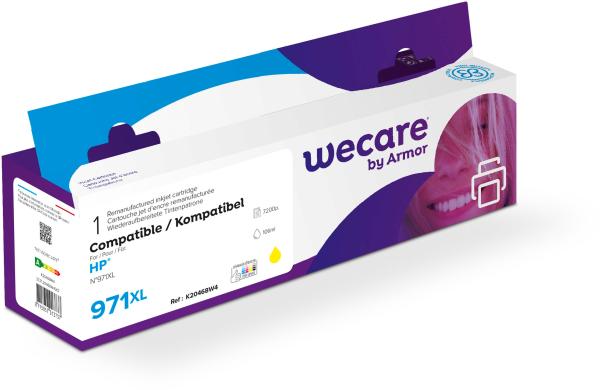 Wecare tinte 971xl rebuilt yellow cn628aewe zu hp oj pro x451 106ml - Wecare-cn628aewe-8715057013737