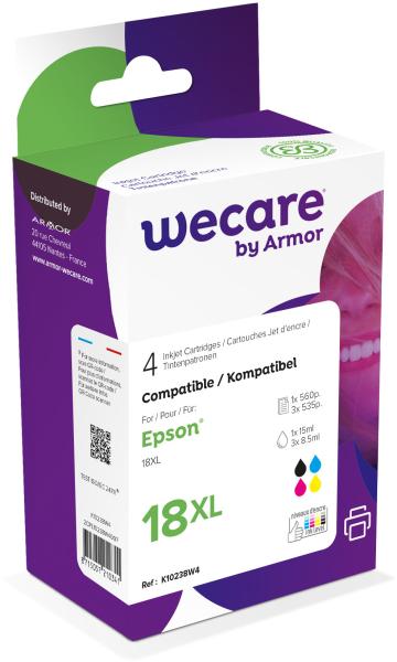 Wecare multipack xl rebuilt cmybk t181640we z.epson xp 30/405 15/3x9ml - Wecare-t181640we-3112539852542