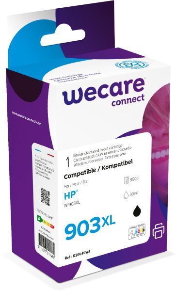 Wecare tinte 903xl rebuilt schwarz t6m15aewe z.hp officejet 6950 30ml - Wecare-t6m15aewe-8715057014482