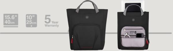 Wenger motion vertical tote 15.6 inch 612541 laptop tote chic black - Wenger-612541-7613329177921-09.jpg