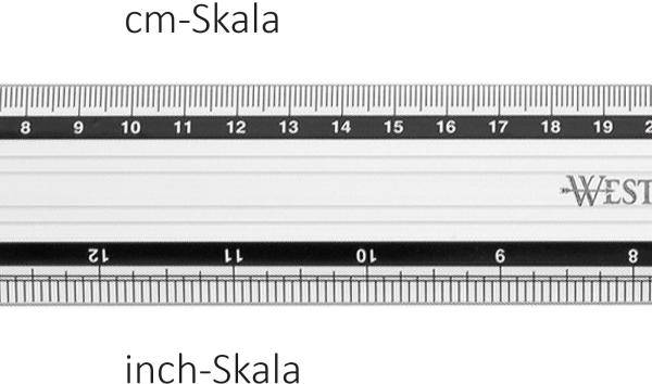 Westcott aluminium lineal 40cm e-1019200 cm/inch scala - Westcott-e-1019200-4027521513624-02.jpg