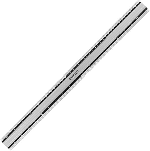 Westcott aluminium lineal 50cm e-1019300 cm/inch scala - Westcott-e-1019300-4027521513631-05.jpg