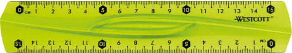 Westcott lineal, flexibel e-10220 00 15cm blau/rot/grün - Westcott-e-10220-00-4027521515062-04.jpg