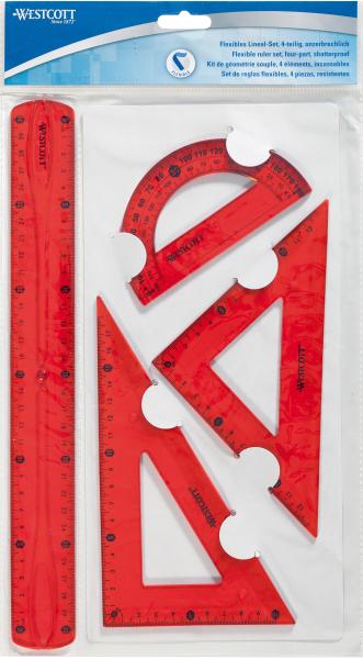 Westcott geometrie-set flexi e-10302 00 blau/rot/grün 4-teilig - Westcott-e-10302-00-4027521515390-03.jpg