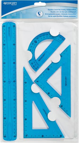 Westcott geometrie-set flexi e-10302 00 blau/rot/grün 4-teilig - Westcott-e-10302-00-4027521515390-04.jpg